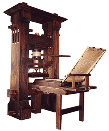 An early printing press